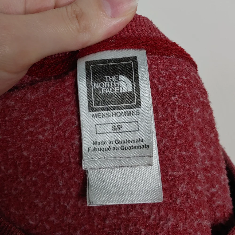 The North Face Men's Light Red Pullover Faded Crew Neck Sweatshirt Size Small